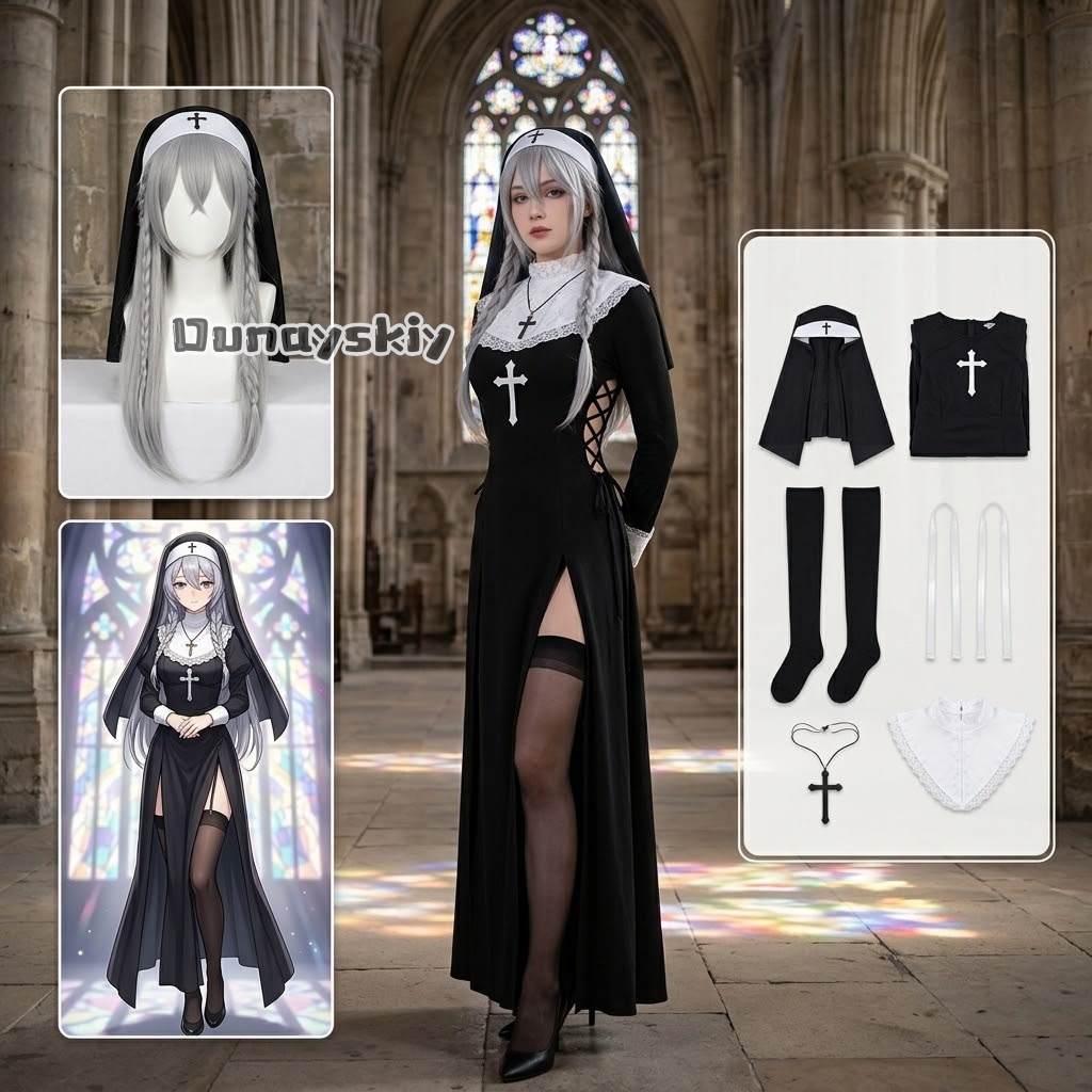 Photography Japanese - KS*06 Original Ensemble d'uniforme de nonne