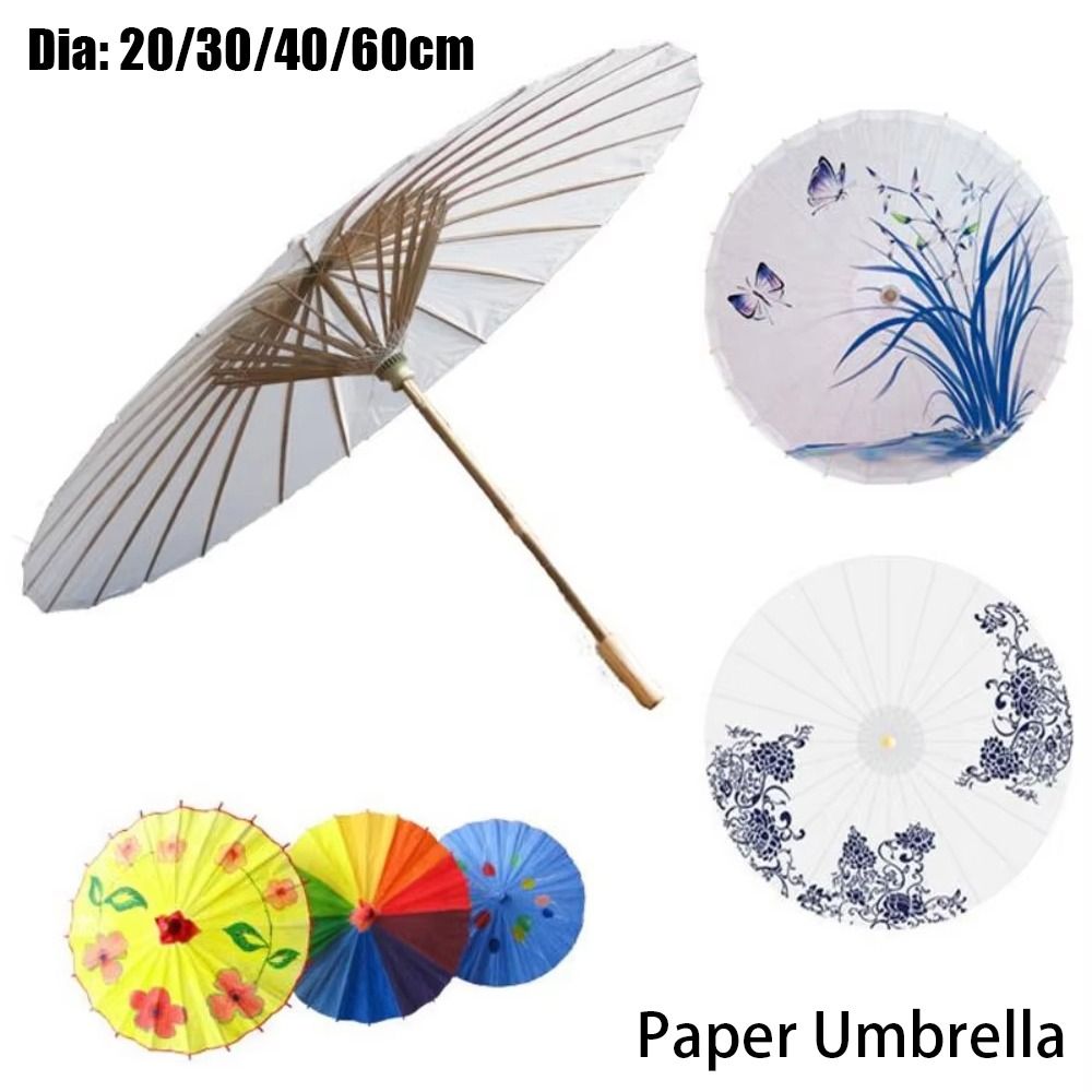 Photography Umbrella - 1 Parapluie en papier traditionnel blanc