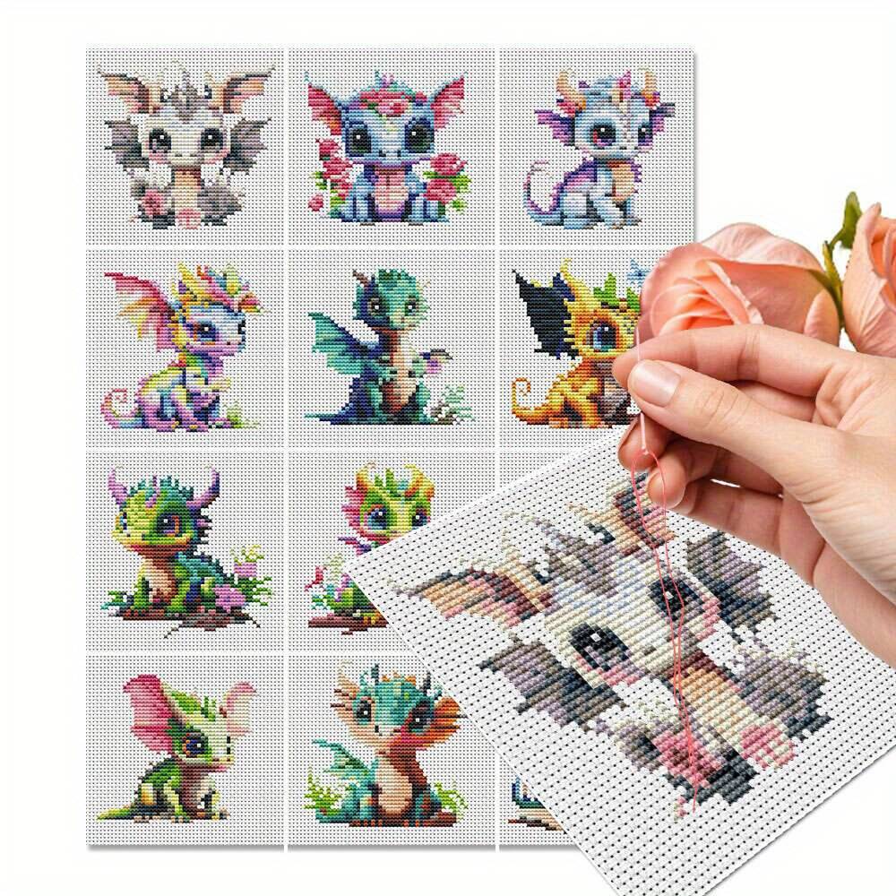 Photography Geometry - Kit de broderie en tissu imprimé