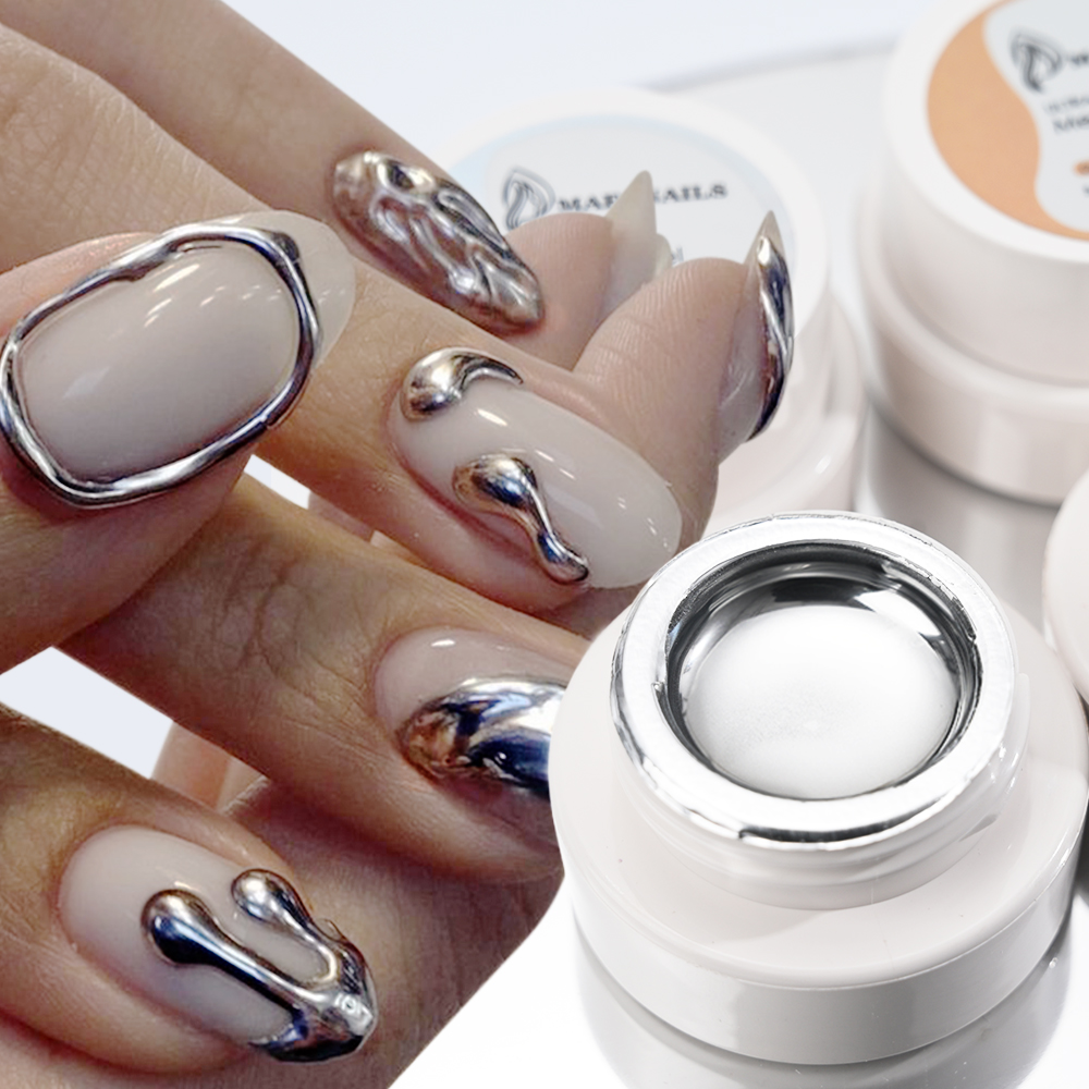 Photography Design - Vernis à ongles gel métallique argenté