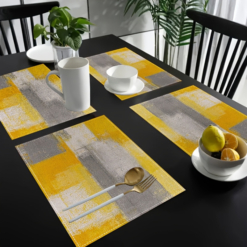 Photography Geometry - Set de table VIKAMA jaune et