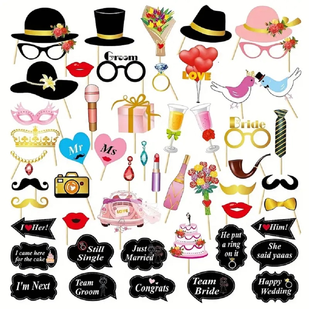 Photography Prompt - Accessoires de stand Photo de mariage,
