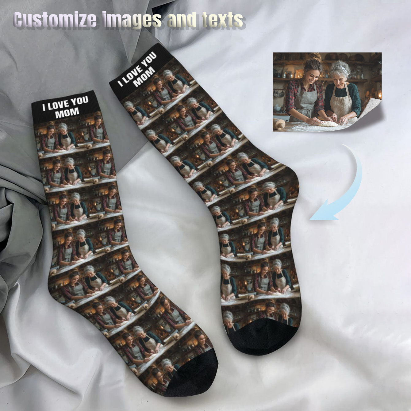 Chaussettes photo personnalisé - Photographic Memory avis et prix