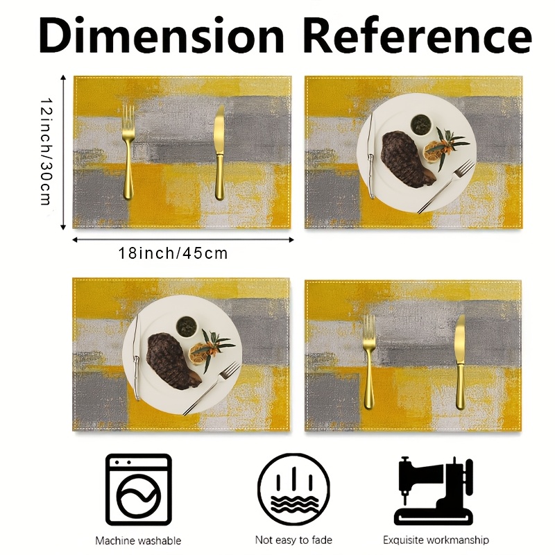 Set de table VIKAMA jaune et g - Photography Geometry avis et prix