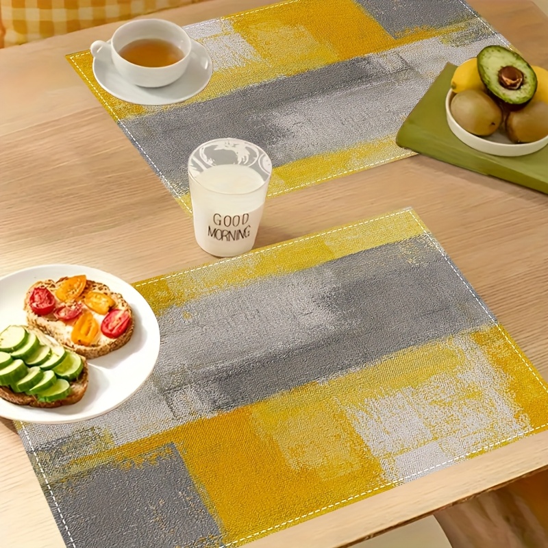 Set de table VIKAMA jaune et g - Photography Geometry avis et prix
