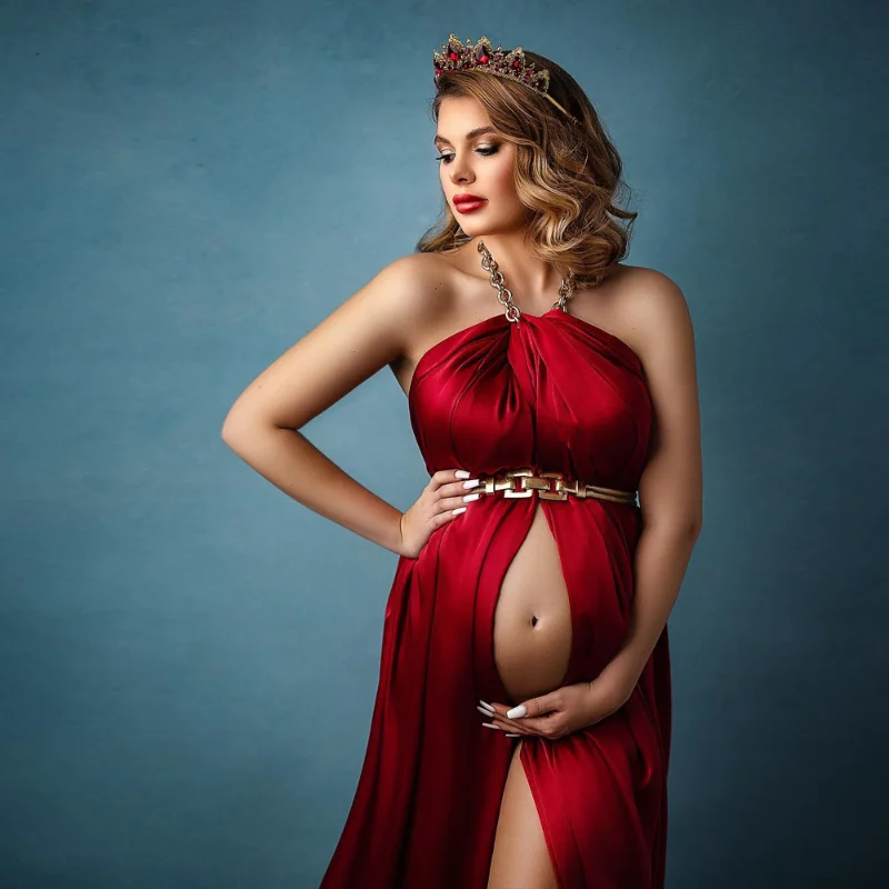 Robe en Satin Rouge pour Séanc - Photography Club avis et prix