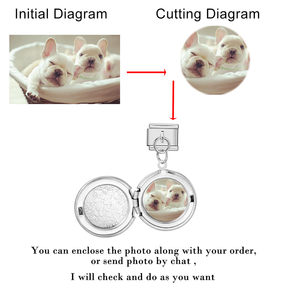 Pendentif Cœur Charme Italien  - Photographic Memory avis et prix