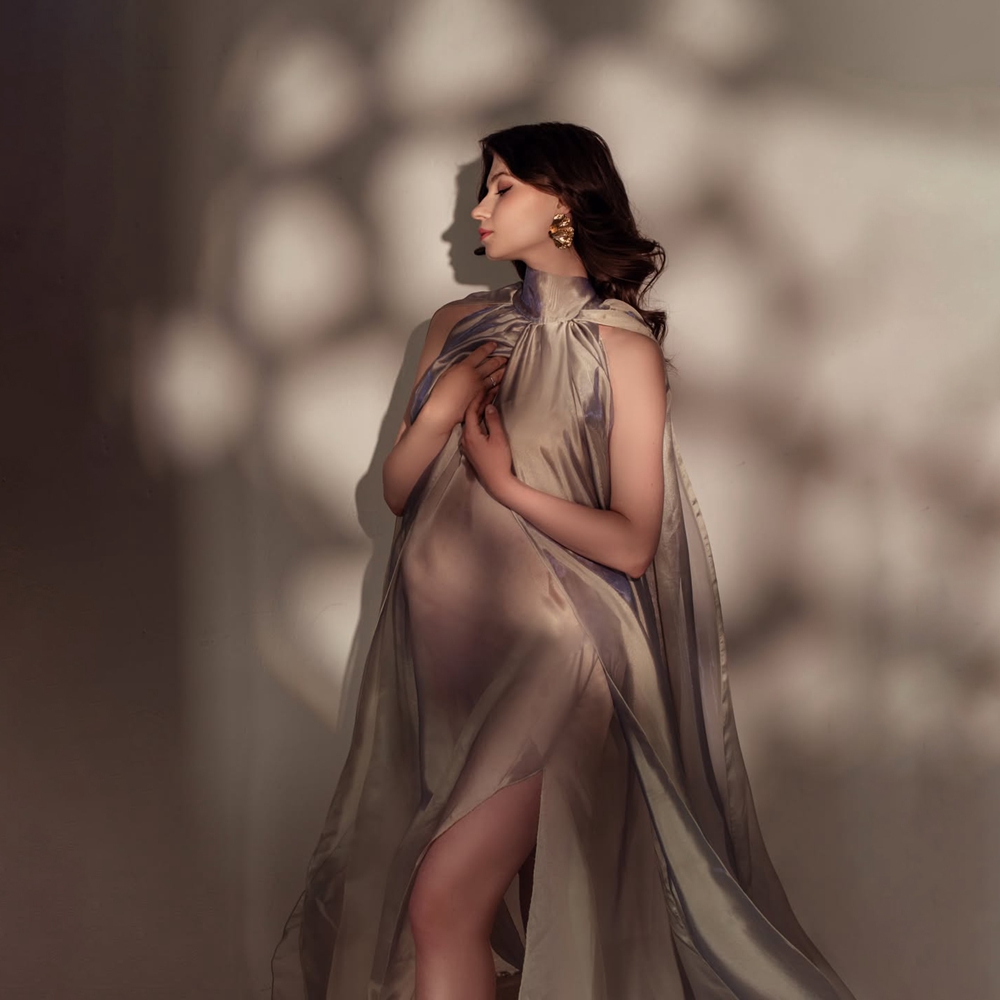 Robe élégante à col montant en - Photography Club avis et prix