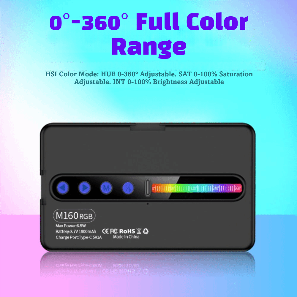 Lampe vidéo LED RGB à intensit - Photography Videos Free avis et prix